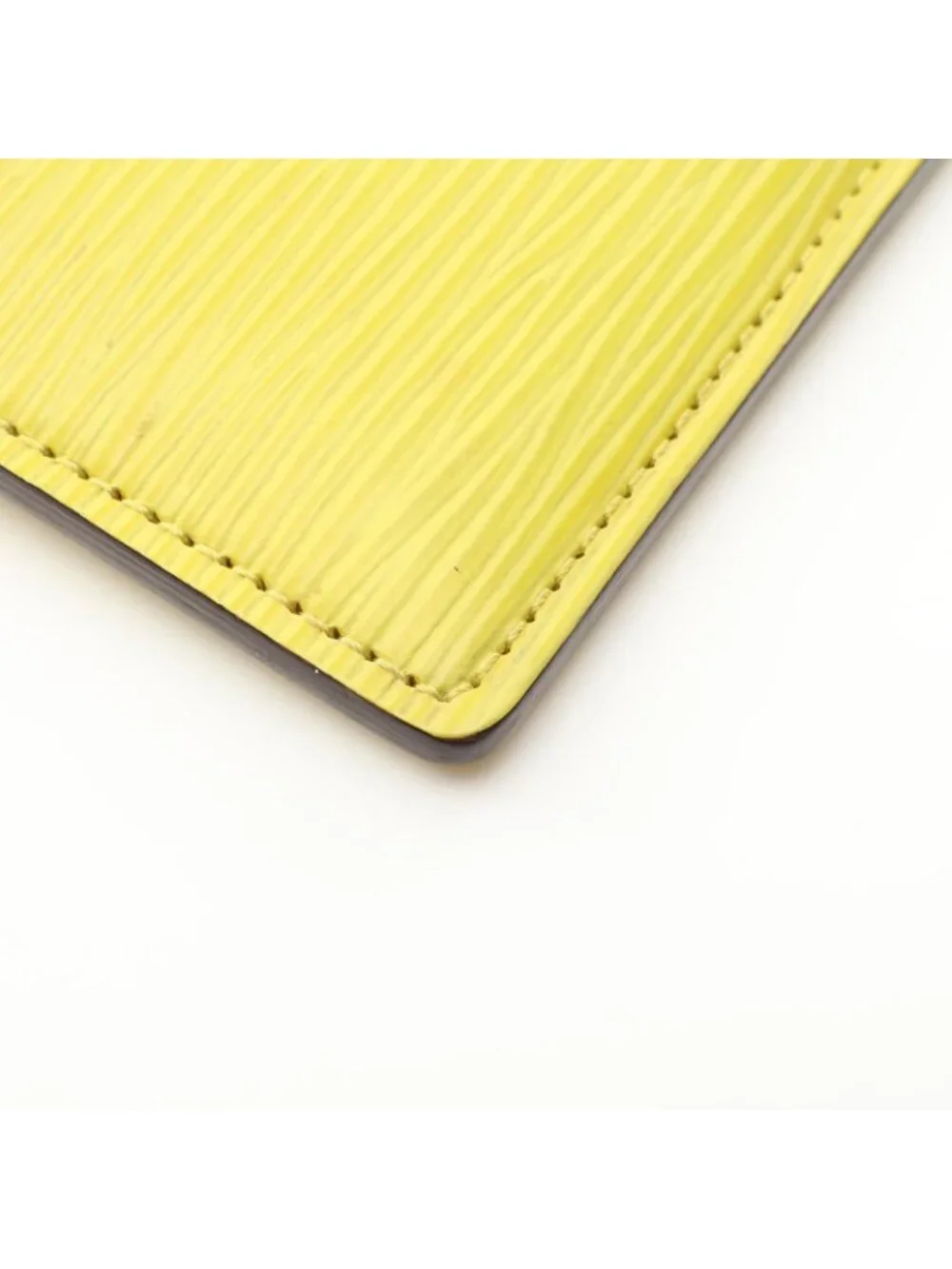 Louis Vuitton Card Case Holder Saanpur Epi Jaune Cedra Leather